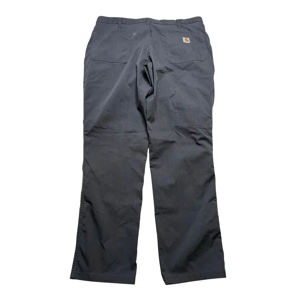 Carhartt Relaxed Fit Canvas Gray Men 38x32 Work Pants Y2K Casual utility distres